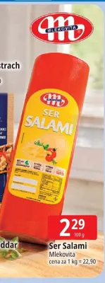 Ser Salami Mlekovita promocja w Leclerc