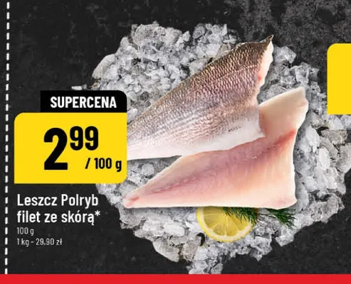 Leszcz Polryb filet ze skórą promocja w POLOmarket