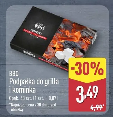 Podpałka do grilla i kominka promocja w Aldi