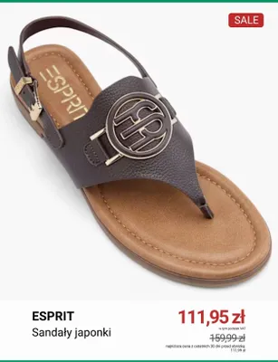 Sandały japonki Esprit promocja w Deichmann