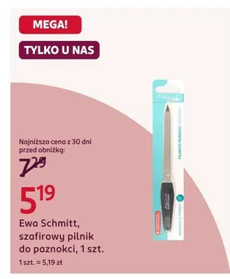 Szafirowy pilnik do paznokci promocja w Rossmann