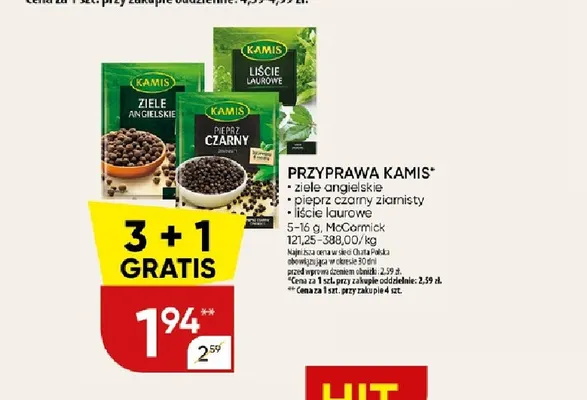 Przyprawa Kamis Ziele angielskie promocja w Chata Polska