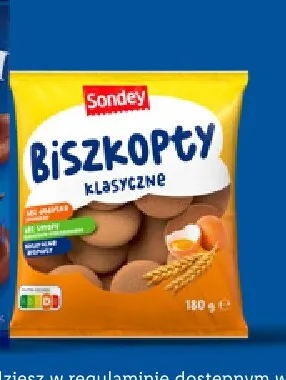 Biszkopty klasyczne Sondey promocja w Lidl