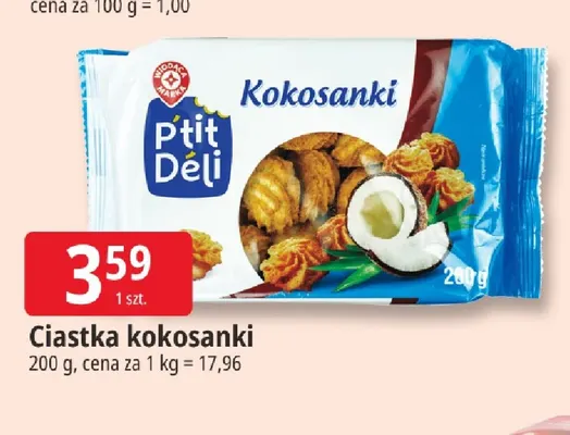 Ciastka kokosanki P'tit Déli promocja w Leclerc