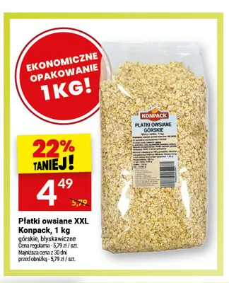 Płatki owsiane górskie XXL Konpack promocja w Twój Market