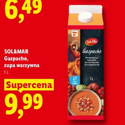 Zupa warzywna Gazpacho Sol & Mar promocja w Lidl