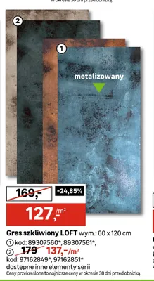 Gres szkliwny Loft promocja w Leroy Merlin