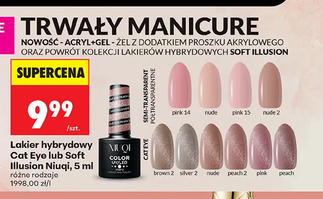 Lakier hybrydowy Cat Eye Niuqi promocja w Biedronka