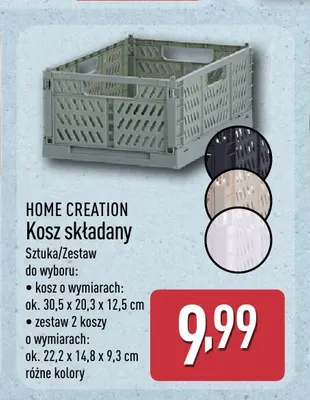 Kosz składany Home Creation promocja w Aldi
