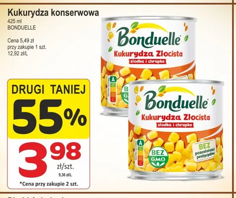 Kukurydza konserwowa Bonduelle promocja w Marketvita