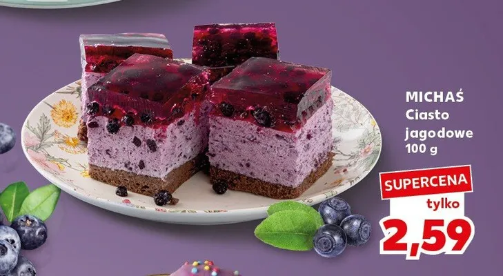 Ciasto jagodowe Michaś promocja w Kaufland