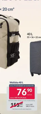 Walizka ABS Semi Line 40 l promocja w Selgros