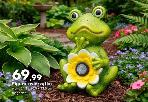 Figurka ogrodowa solarna zwierzątko promocja w Bricomarche