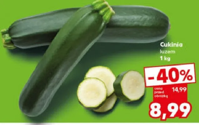Cukinia luzem promocja w Kaufland