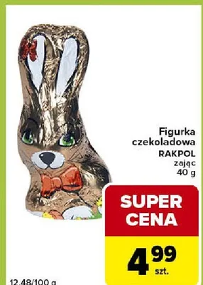 Figurka czekoladowa zając promocja w Carrefour Express
