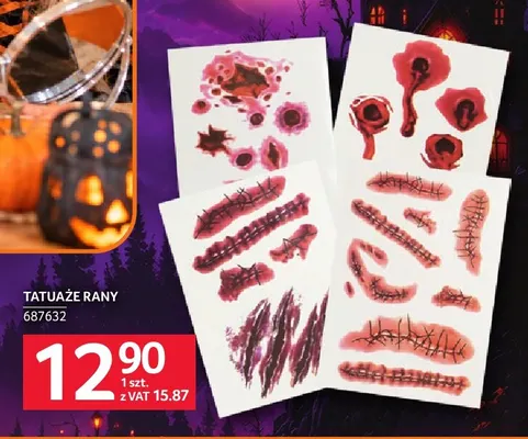 Tatuaże rany promocja w Selgros