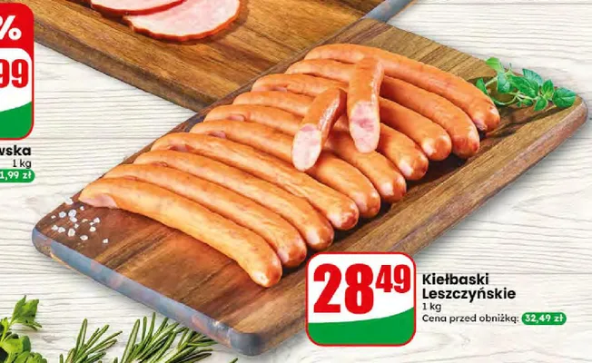 Kiełbaski Leszczyńskie Agro Rydzyna promocja w Dino