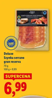 Szynka serrano gran reserva promocja w Lidl