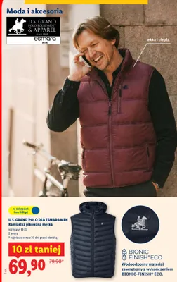 Kamizelka pikowana męska promocja w Lidl