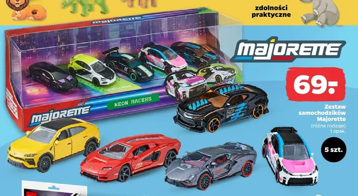 Zestaw samochodzików Majorette promocja w Netto