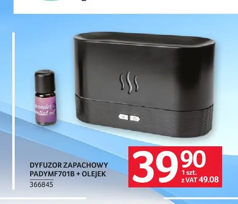 Dyfuzor zapachowy PADYMF701B + olejek Platinet promocja w Selgros
