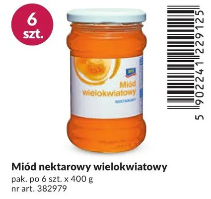 Miód nektarowy wielokwiatowy promocja w Makro