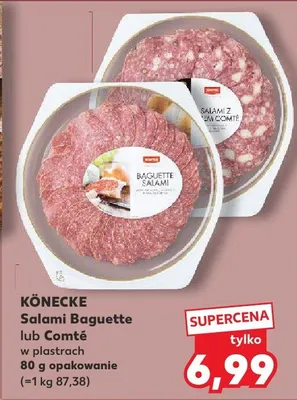 Salami Comté w plastrach promocja w Kaufland