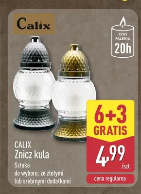 Znicz kula Calix promocja w Aldi