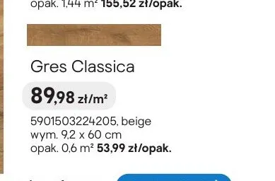 Gres Ceramika Color Classica beige promocja w Castorama