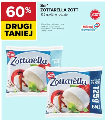 Ser Zottarella Classic Zott promocja w Carrefour