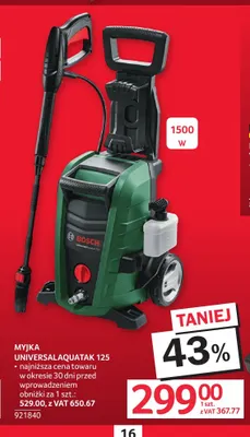 Myjka UniversalAquatak 125 Bosch promocja w Selgros