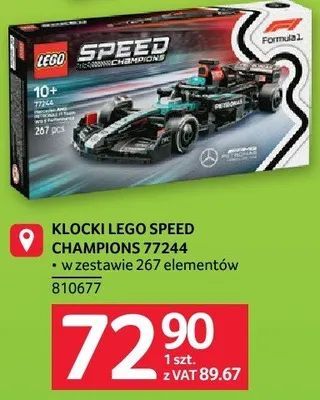 Klocki LEGO SPEED CHAMPIONS 77244 promocja w Selgros