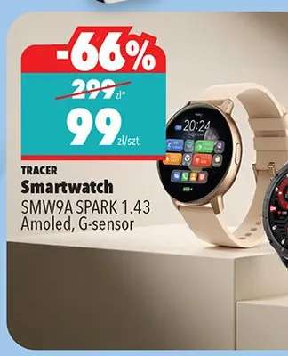 Smartwatch SMWPA SPARK 1.43 Amoled, G-sensor promocja w Biedronka