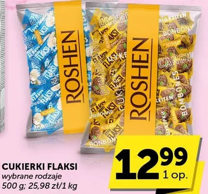 Cukierki flaksi wybrane rodzaje promocja w Groszek