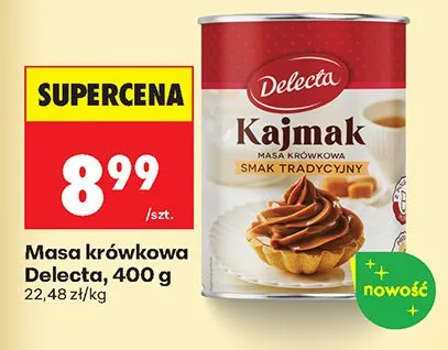 Masa krówkowa Kajmak smak tradycyjny promocja w Biedronka