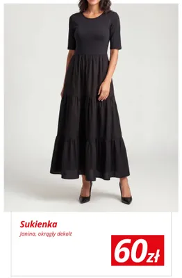 Sukienka damska Janina okrągły dekolt promocja w KiK