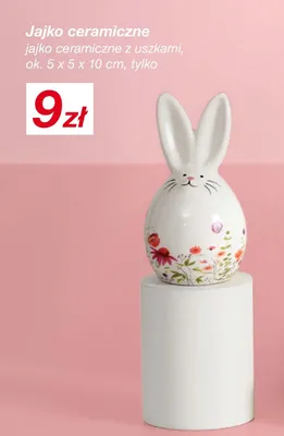 Jajko ceramiczne z uszkami promocja w KiK