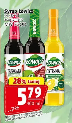 Syrop Łowicz Malina promocja w Prim Market