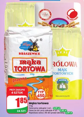 Mąka tortowa promocja w Dino