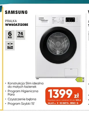 Pralka WW60A3120BE Samsung promocja w Max Elektro