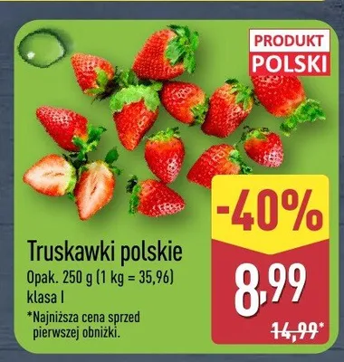 Truskawki polskie promocja w Aldi