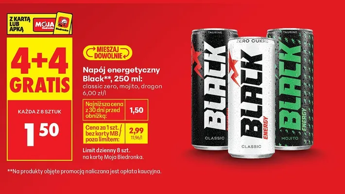 Napój energetyczny Crazywolf promocja w Biedronka