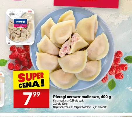 Pierogi serowo-malinowe Białecki Kuchnia promocja w Twój Market