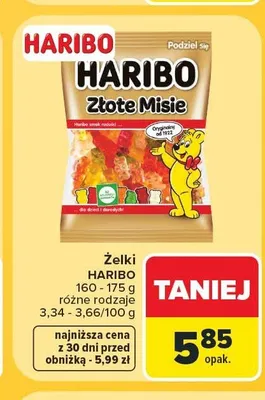 Żelki Haribo Złote Misie promocja w Carrefour