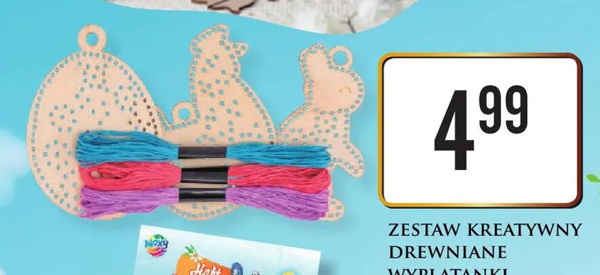 Zestaw kreatywny drewniane wyplatanki różne wzory Dino promocja w Dino