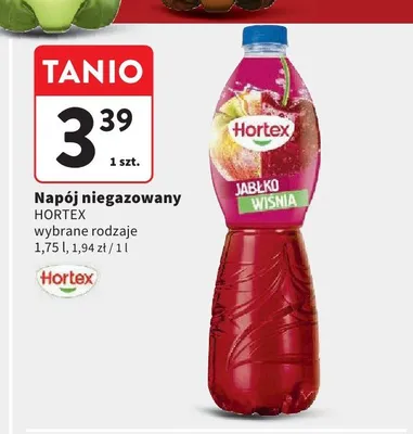 Napój niegazowany Hortex Jabłko Wiśnia promocja w Intermarche