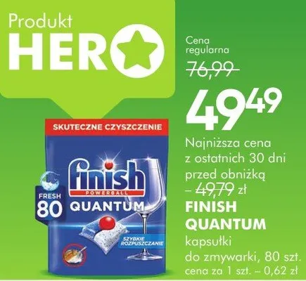 Tabletki do zmywarki Finish Quantum promocja w Super-Pharm