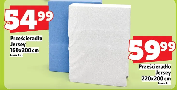 Prześcieradło Jersey 220x200 cm promocja w TOPAZ