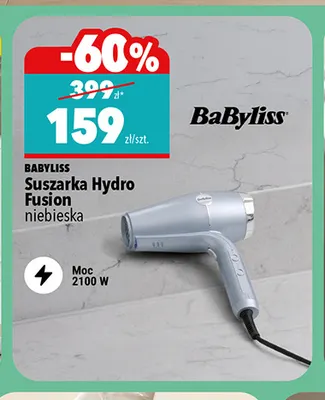 Suszarka do włosów BaByliss Hydro Fusion promocja w Biedronka