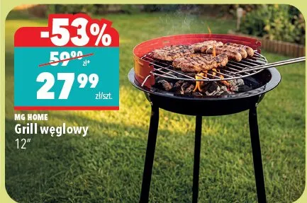 Grill węglowy 12" promocja w Biedronka Home
